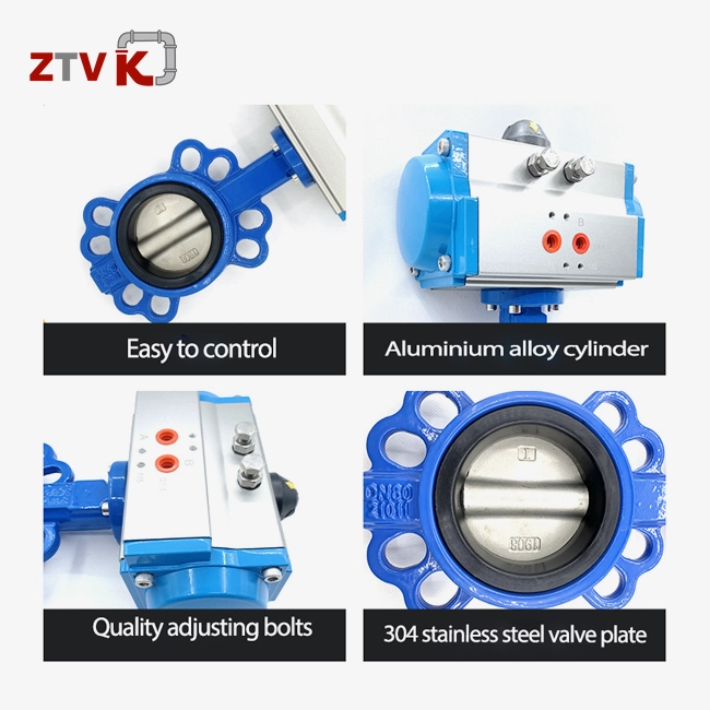 pneumatic wafer butterfly valve